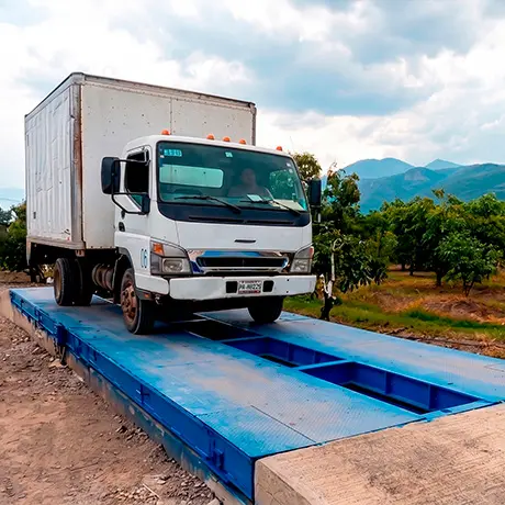 Montaje de una bascula portatil para trailers y camiones pesados ideal para minas o campos de cultivo