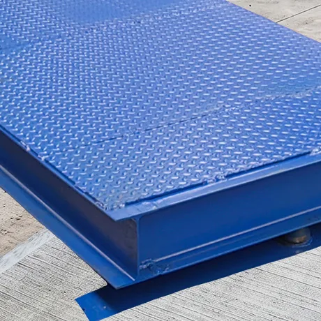 bascula camionera portátil con piso de placa anti derrapante grado industrial